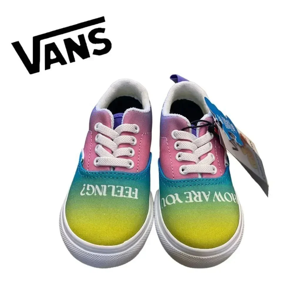 NEW Vans Toddler Era Elastic Lace Colorful Sneakers 6 7 8 9